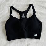 New Balance NB NEW Seamless Large Padded Black Sports Bra Workout Yoga Top Photo 0