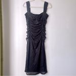 Petal and Pup Naomi Black & Brown Zebra Midi Dress M Photo 7