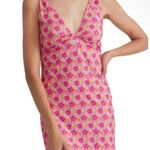 Love Shack Fancy Floral Cut Out Dress Photo 0