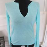 Gap  lightweight Aqua V-neck Sweater - NWOT - Sz M Photo 0