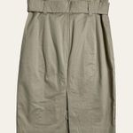 Club Monaco Newman Beige High Waist Double Breasted Button Front Belted Skirt Photo 4