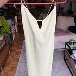 Abercrombie & Fitch Neon Green Tie Up Maxi Dress NWT Photo 6