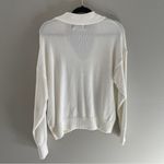 Old Navy White Polo Long Sleeve Sweater Size Large NWT Photo 7