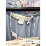 NWT Jonathan Simkhai Floral Sleeveless Slit Wrap Maxi Dress Sky Blue Womens 4 Photo 4