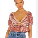 Free People Yours Truly Velvet Top Mauve NWT Small Photo 0