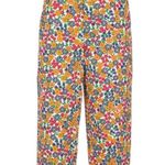 Marni high waisted Multicolour Cropped denim Floral Trousers EUC Orange Size 6 Photo 1