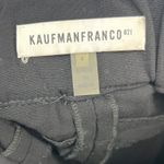 KaufmanFranco Black Leather Wool Blend Pants Side Zip Ankle Size 4 Photo 4