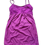 Lululemon  Bliss Break Tank Dress Magenta Built-In Bra Adjustable‎ Straps Size 4 Photo 0