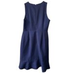 J.Crew Navy Blue & White Polka Dot Flounce Hem Dress Women's Sz 10 New Photo 4