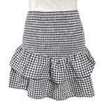 Nation Ltd Nili Party Mini Skirt in Gingham Size XS Smocked Ruffle Tube Top Photo 4