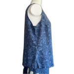 Tommy Bahama Silk Tank Top Blouse Blue M Medium Photo 3