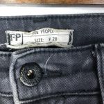 Free People Black High Rise Jasper Cropped Ankle Straight Jeans 28 Photo 9