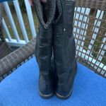 Frye  Black Leather Tall Faux Fur Lined Boots Size 10 Photo 1