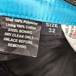 Boutique Turquoise Corset SZ 32 Blue Photo 3