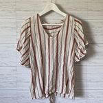 Willow + Root Striped Blouse Sz Small Photo 1