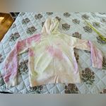 DKNY Pink and White Tie-Dye Hoodie Like new women size small Photo 4