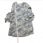 ‎Ruffled Bell Sleeve Camo Dress Green Photo 12