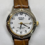 Acqua indiglo vintage women watch 25mm two tone round leather band running Photo 0