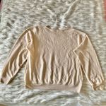Free People Beige Cream Shania Twain Let's Go Girls Crewneck Sweatshirt Sz M Photo 17