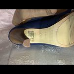 Fioni  Navy Blue Suede Like Heels Photo 8