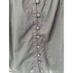 Gap Boho Embroidered Cotton Poplin Popover Top Button Up Sz L Black Renaissance Photo 4