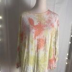CARAMELA Relaxed Pink and Yellow Blouse Photo 0