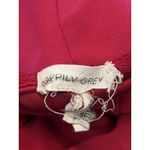 Happily Grey Hoodie Womens Large Pink Cropped Modal Blend Pullover Sweatshirt Photo 4