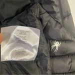 Spyder thermal water-resistant hooded longline black puffer jacket women Size XL Photo 12
