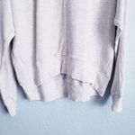 Zella Carey Crewneck High/Low Sweatshirt In Heathered White Photo 1