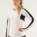 Lululemon Run: Bold In The Cold Long Sleeve Polar Cream / Black Sz 6 Photo 1