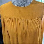 H&M Mustard Orange Long Sleeve Shift Dress Size 4 Photo 6