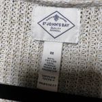 st. john's bay Cardigan Sweater Open Front Cable Knit Pockets Long Sleeve Size M Photo 3