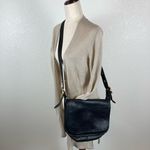 Coach Vintage Patricia Saddle Flap Bag Black Leather Crossbody Messenger 9951 Photo 1