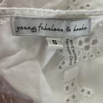 Young Fabulous and Broke Caftan Womens Small White Open Eyelet Lace Boho Neutral Photo 4