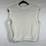 ZARA  Cream Cotton Blend Knit Sweater Vest‎ Photo 4