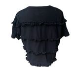 Current/Elliott Current/Elliot Claudia Boxy Oversized Tee in Black, Sz 0 (X/S) Photo 3