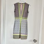 Clover Canyon  women S scuba bodycon sleeveless dress patchwork print neoprene Photo 1