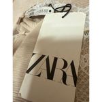 ZARA NEW  Beige Tan Asymmetrical Cami V Neck Lace One Shoulder Blouse Top Size S Photo 5