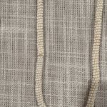 Vintage Long Beaded Necklace White Photo 2