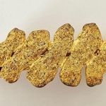 Dolce Vita Gold Gilt Hair Barrette Gold tone textured metal Photo 0