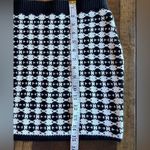 POL  Black White Knit Mini Skirt Size Small Photo 3