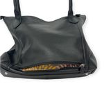 LODIS | Large | Siera Luxury Pebbled Leather Tote Bag Purse Travel Shoulder Black Photo 5