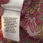 Lucky Brand  Pink floral short sleeve button front collared shirt small Photo 7