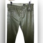 AG Adriano Goldschmied AG Adriano Goldschmed The Farrah Skinny Ankle High Rise Waxed Size 31 Green Photo 2