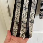 NWOT | T&W Designs women’s sheer snakeskin striped zip jacket Large Black Photo 2