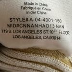 ANINE BING Julian Ribbed Knit Midi Skirt in Ivory and Camel Size Small Bodycon Photo 12