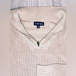 Timing Women’s Brown Cropped Long Sleeve Zip Up Collar Sweater Photo 2