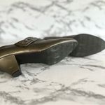 Easy Street  Booties Pewter Faux Leather Snake Embossed Strap 7.5 Shootie Chic Photo 11