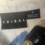 FINAL MARKDOWN Tribal Women's White and Blue Floral tunic 8 Photo 3