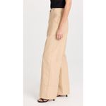 Rails Fran Pants Tan Utility Wide Leg Women's Size 6 Cotton Linen Photo 2